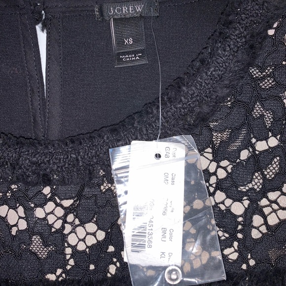 J. Crew Fringey Top In Tweed And Lace- NWT - Picture 4 of 16